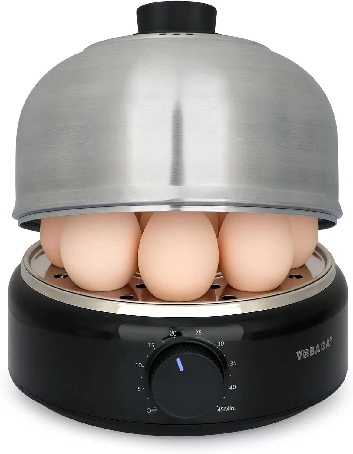 VOBAGA Rapid Egg Cooker, Electric Egg Boiler and Steamer Machine, 9 Egg Capacity
Opens in a new wind