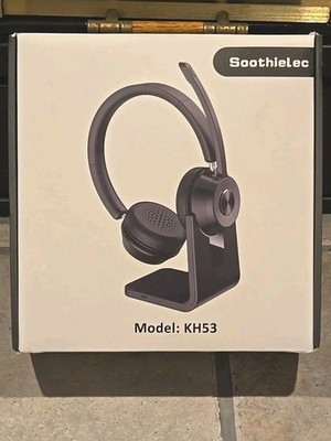 Soothielec KH53 Wireless Bluetooth Headset V5.1 with Noise Canceling Mic