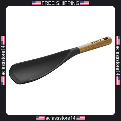 Staub silicone cooking utensil with wood handle multi-function spatula spoon