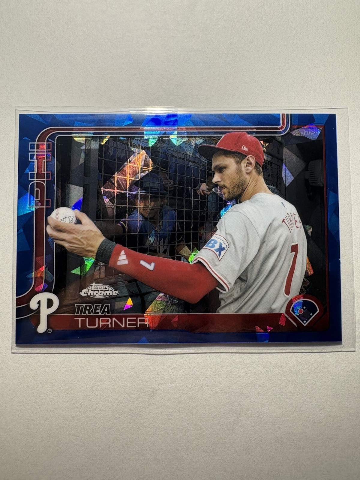 2025 Topps Chrome Sapphire Trea Turner Image Variation #208 Phillies