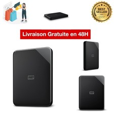 WD Elements 2 To Disque Dur Externe Portable USB 3.2 Noir