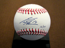 CURTIS GRANDERSON 2 X 40 HR SEASONS YANKEES SIGNED AUTO L/E STAT BASEBALL MLB