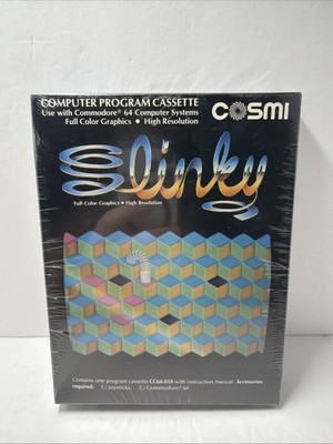 Slinky Cosmi Commodore 64 128 Vintage Sealed New