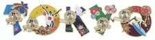 2020 Tokyo Japan Olympic Set of 5 Collection of Tokyo 2020 Pins