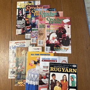 Lot Vintage Crochet Home Magazine Plus More Crochet Pattern Booklets