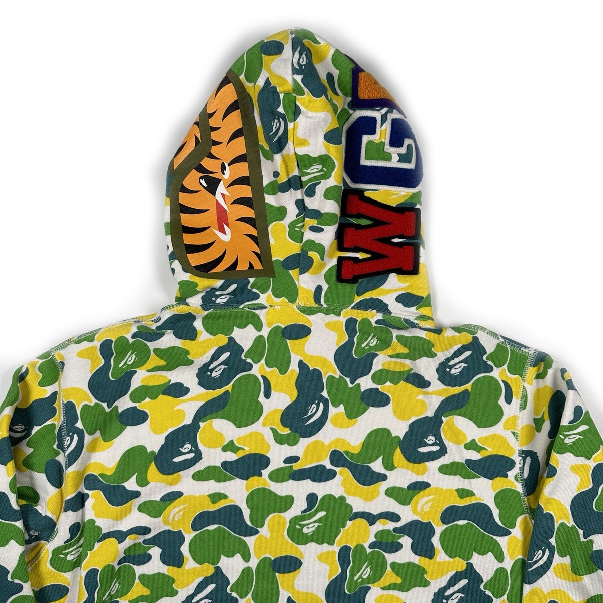 BAPE Hong Kong Store Exclusive Shark Camo Hoodie OG 2008 sz S RARE