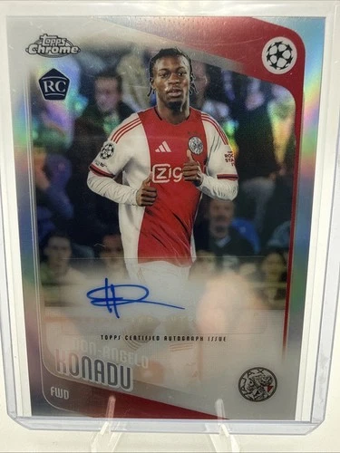 2025-26 Topps Chrome UEFA CC Don-Angelo Konadu Rookie Silver Auto AFC Ajax