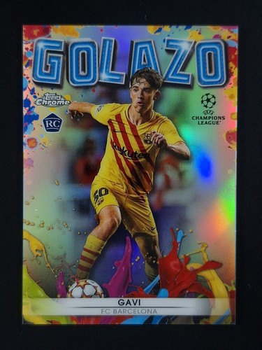 2021-22 Topps Chrome UEFA GAVI Rookie RC Refractor SP Golazo Barcelona #G-10
