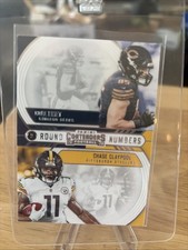2020 Panini Contenders - Round Numbers Chase Claypool, Cole Kmet #RN-KC (RC)