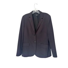 J.Crew One Button Blazer Black Office Work Business Academia Preppy Size 8