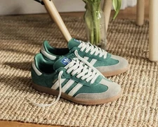 Adidas Samba OG Collegiate Green Gum Grey Toe Men's Casual Sneakers ID2054 NEW