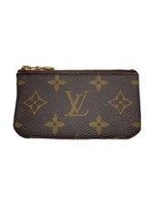 LOUIS VUITTON Pochette Cle Monogram Canvas PVC Brown Men's