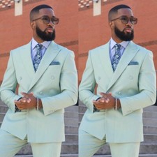 Men's Suits Peak Lapel Regular Fit Wedding Party Formal Business Office Casual