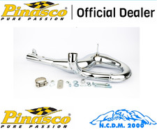 Renn Auspuff Pinasco Erweiterung Verchromt Für Vespa PX 200 Regenbogen