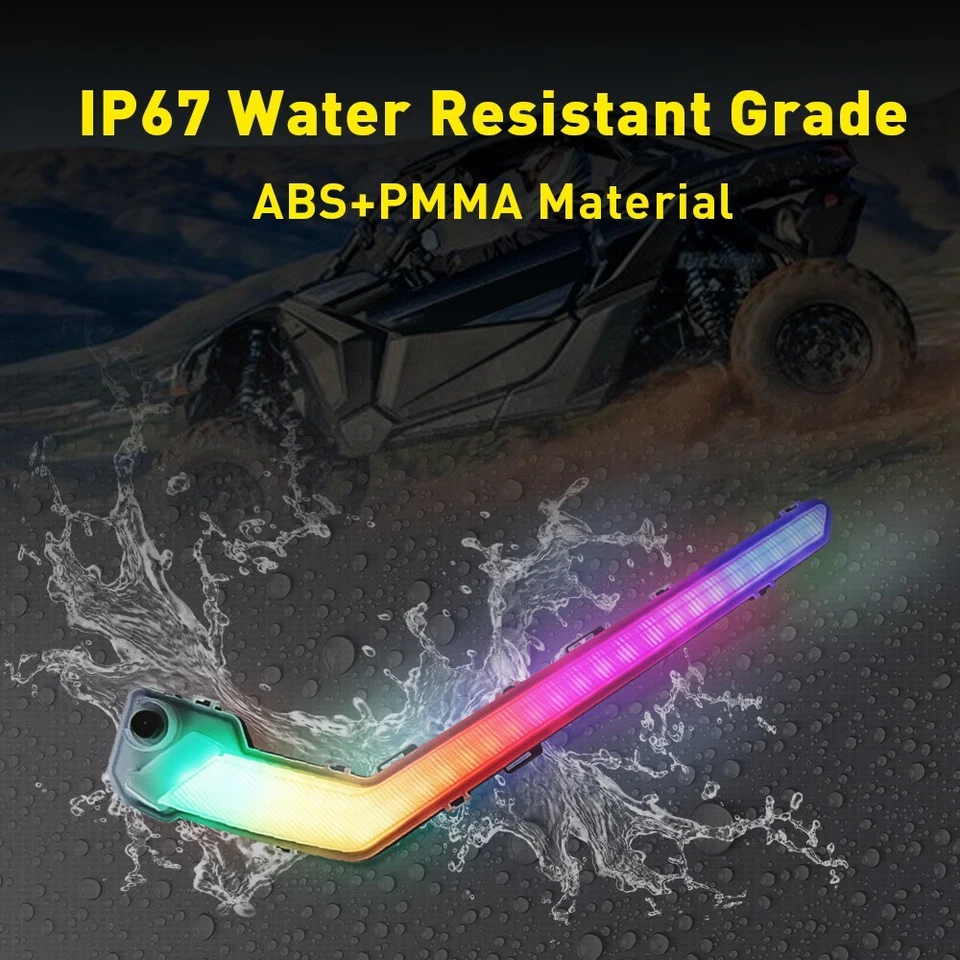 RGB LED Front Turn Signal Light For 2017-2023 Can Am Maverick X3 /XDS /XRS Turbo - Image 3 of 4