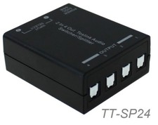 2 input to 4 output Toslink Optical Digital Audio Switcher/Splitter, TT-SP24