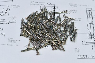 100 Molex 02-06-1103 Tin Plated Brass 0.062 Diameter 24-18AWG Crimp Female
