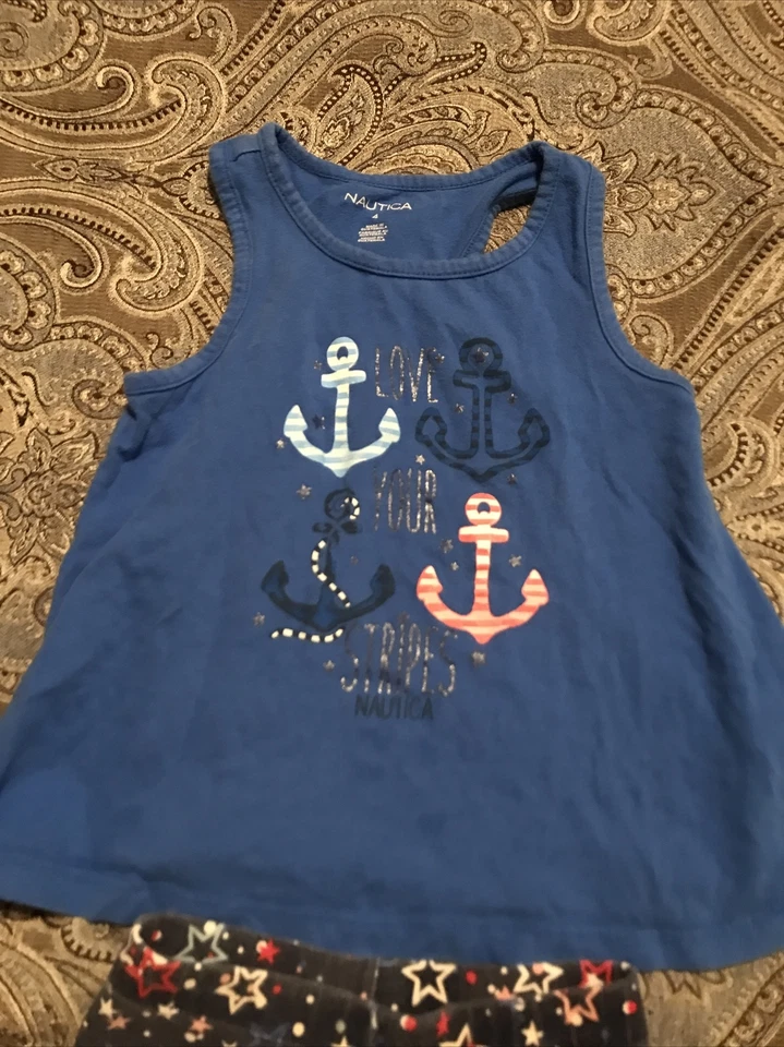 conjunto niña talla 4 rojo blanco y azul Foto 2 de 4