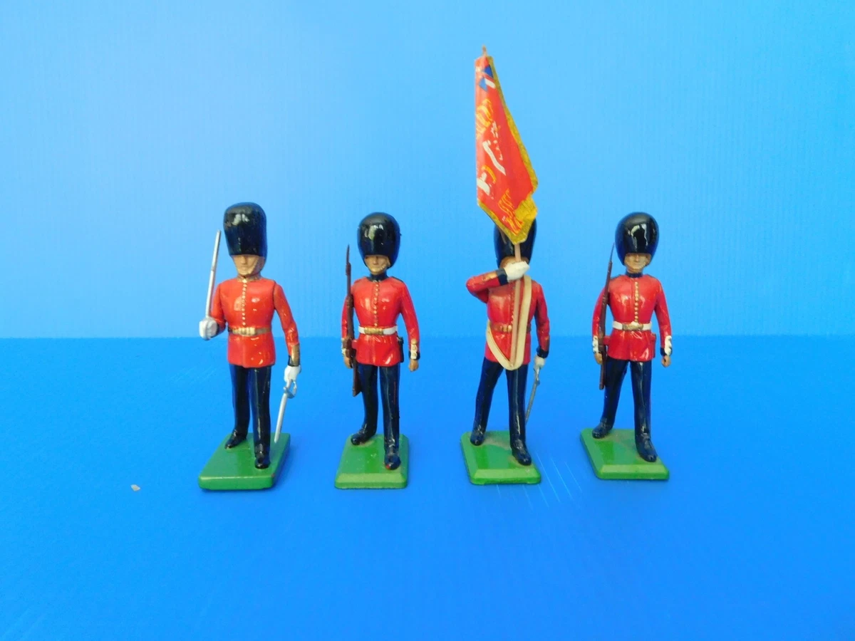 Lot De 33 Soldats Britains, Armée Anglaise, Infanterie, Métal Peint, Afrique Du Sud