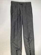 Mens Angelo Rossi Charcoal Gray Dress Pants Size 32W NEW