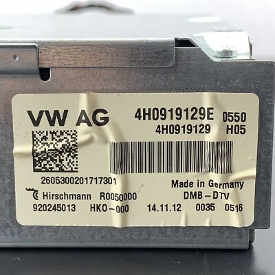 Audi A5 2013 A8 4H D4 Facelift TV Tuner Digital Dmb-Dtv Control