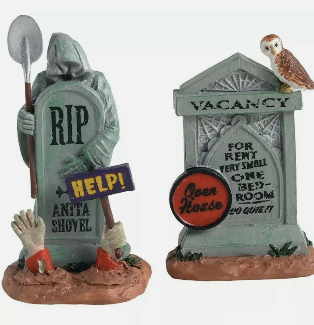 Lemax Spooky Town Tombstone Halloween Decor New Unopened