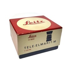 Genuine Leica 11800 Tele-Elmarit-M 90mm f/2.8 Lens Empty Box Only
