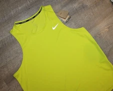 NWT NIKE Men's Dri-Fit Bright Green Yellow Tank Top M L XL