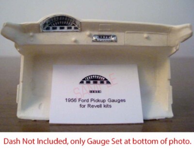 1956 FORD F-100 PICKUP TRUCK GAUGE FACES - 1/25 scale REVELL KITS - PLEASE READ