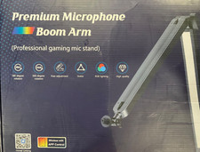 Premium Microphone Boom Arm with RGB Lighting
