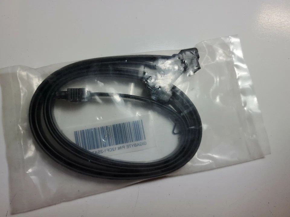 SATA CABLES (PACK OF 2) FROM Gigabyte Z170XP-SLI MOTHERBOARD 12CF1-2SAT1B-02R - Image 3 of 4