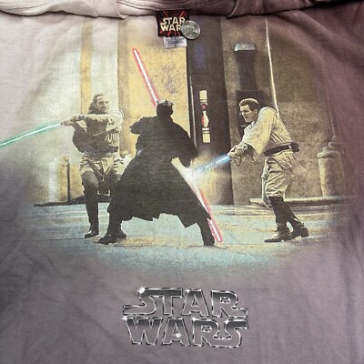 トップス 90s Star Wars Obi-Wan Vintage Shirt Vintage 1999 Star Wars Episode 1 Obi Wan Darth Maul Qui-Gon Jinn T
