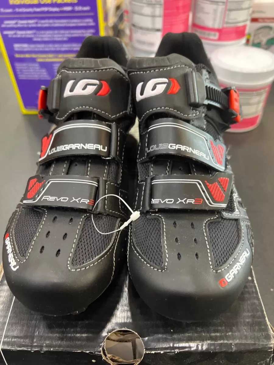 New! Louis Garneau Men's Revo XR3 Road Cycling Shoe Black/Red Size 37