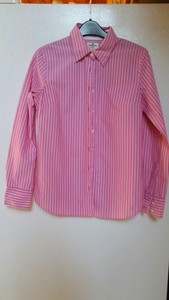J-Crew-Haberdashery-Small-Classic-Button-Down-Women-039-s-Striped-Pink-Fit-Shirt