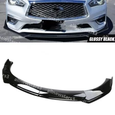 For Infiniti G37 Sedan Front Bumper Lip Splitter Spoiler Body Glossy Black CAO