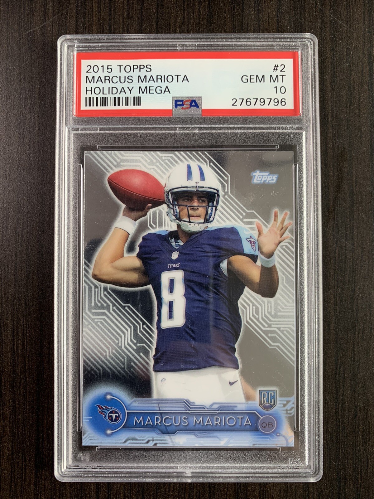 Marcus Mariota Topps Holiday Mega #2 Base