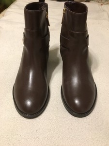 Ryan Michael Kors Botas de tornozelo de couro Botinha Curta Couro Marrom Feminino 6.5 | eBay