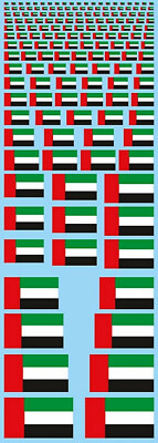 Flaggen Vereinigte Arabische Emirate Flags United Arab Emirates 1:24 Decal