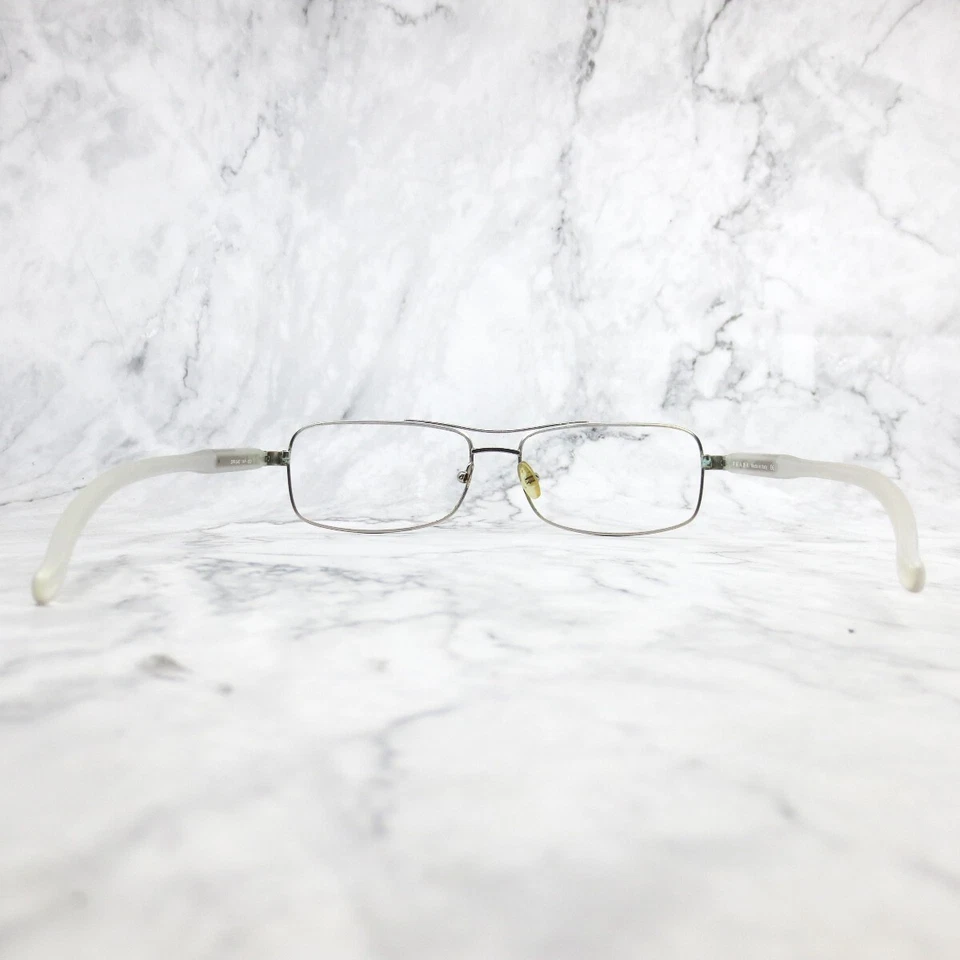 Gafas de sol Prada SPR 54E 1AP-3O1 plateadas blancas aviador montura completa 53-18-145 Foto 4 de 4