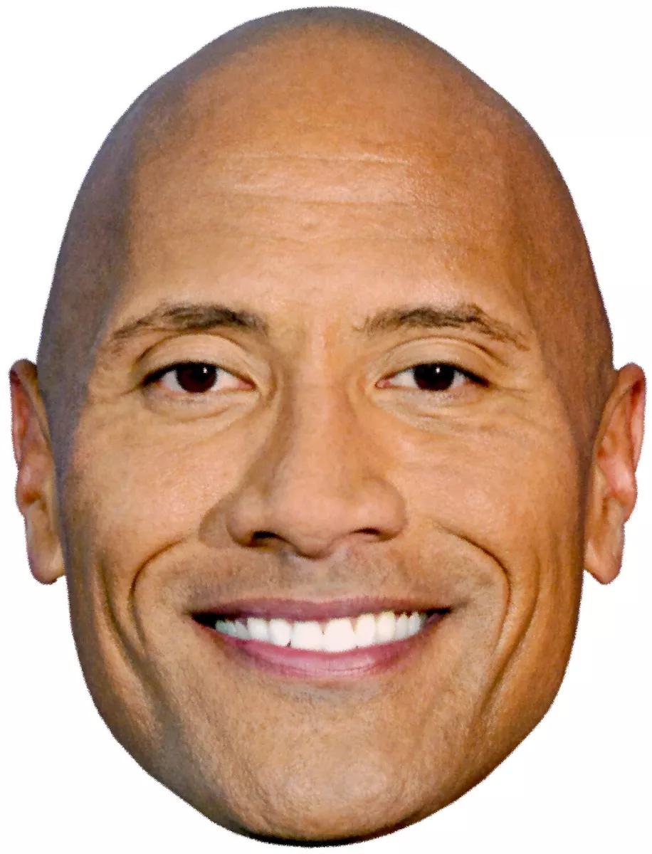 The ROCK DWAYNE JOHNSON Action Movie Star - Big Head Window Cling Decal  Sticker