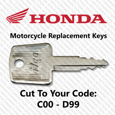 #ad #ad Honda Motorcycle ATV Pioneer Key Cut to Your Code C00 D99 $9.95