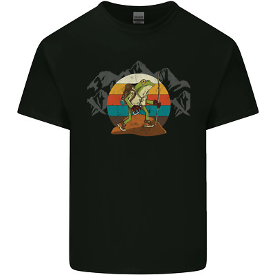 T-Shirt Ein Frosch Wandern in den Bergen Trekking Kinder