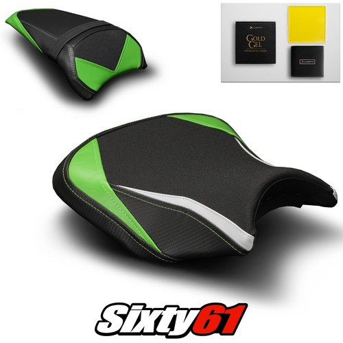Housse De Selle Neuve Pour Kawasaki Ninja 636 ZX-6R (2019 à 2024) - Couleur Verte - Fabriquée En Italie