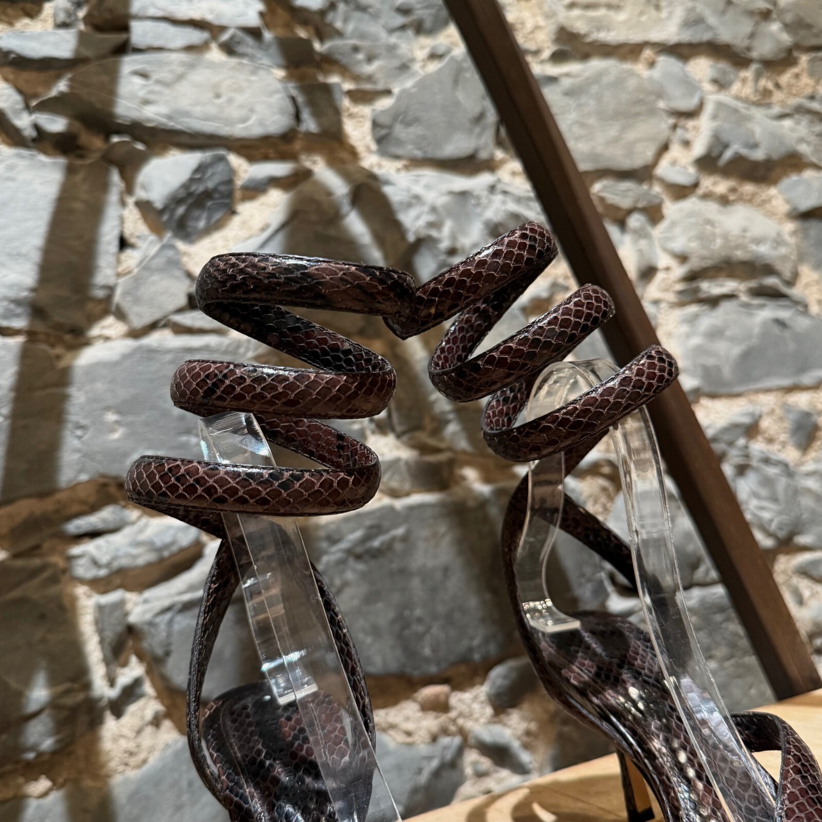 Bottega Veneta Brown Python Embossed The Spiral H… - image 5