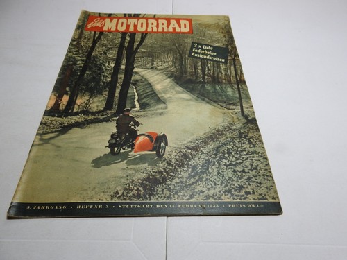 Das Motorrad Zeitschrift     3/1953 Licht / Federbeine
