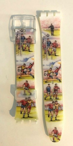 SWATCH ORIGINAL PLASTIC BAND STRAPs - VINTAGE GENT MODELS 17mm #5012 - Picture 11 of 21