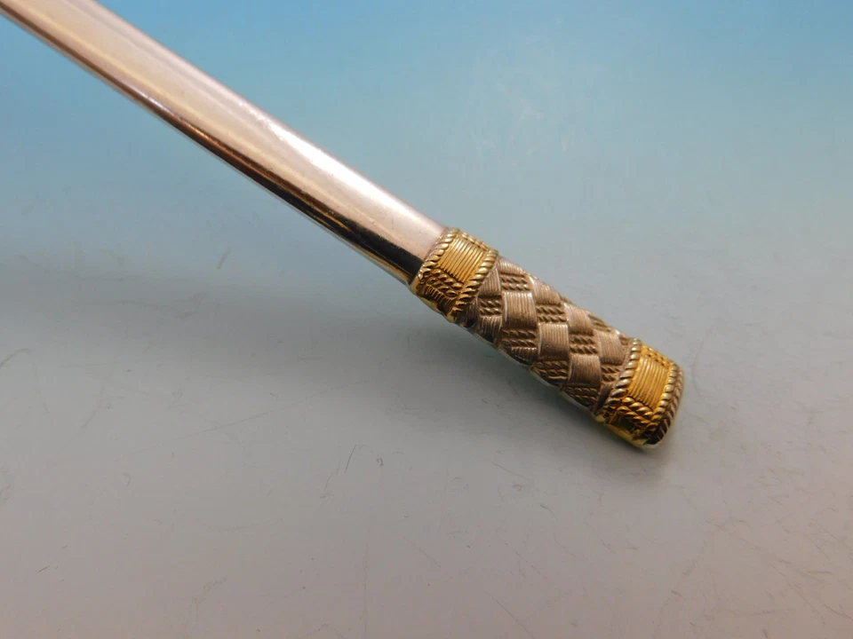 Aegean Weave Gold by Wallace Sterling Silver Flatware Set 12 Service 60 pieces  - Image 4 of 4