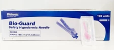 NEEDLE HYPODERMIC SAFETY 18G X 1 1/2", 100/UN