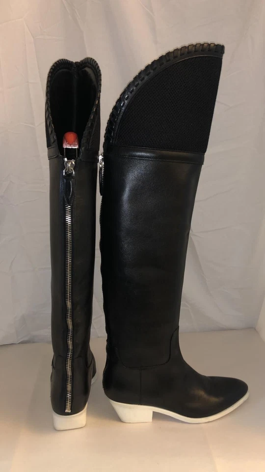 39 US 9 ❤️ Alexander Wang Lovanni Black Leather Over the Knee Thigh High Boots - Image 4 of 4