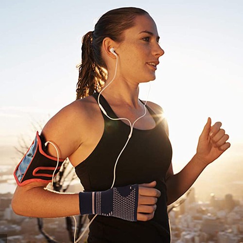 Copper Sports Wrist Band Brace Wrap Support Gym Strap Carpal Tunnel Left Right - Picture 9 of 14